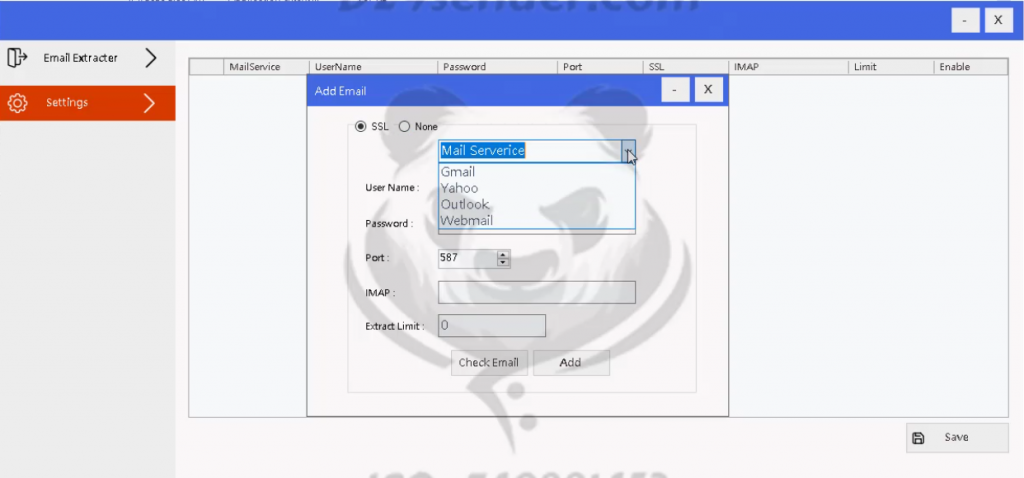 New Imap email extractor 2021