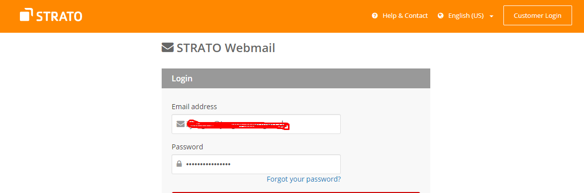 Strato webmail and Smtp