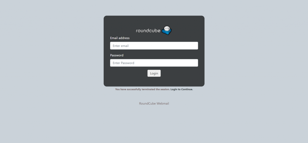 Roundcube webmail scampage 2021