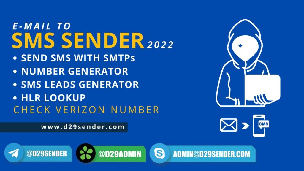 SMTP To SMS Sending [ D29Sender Email to SMS Sender ]