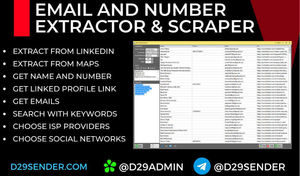 Email Leads Extractor & Scraper